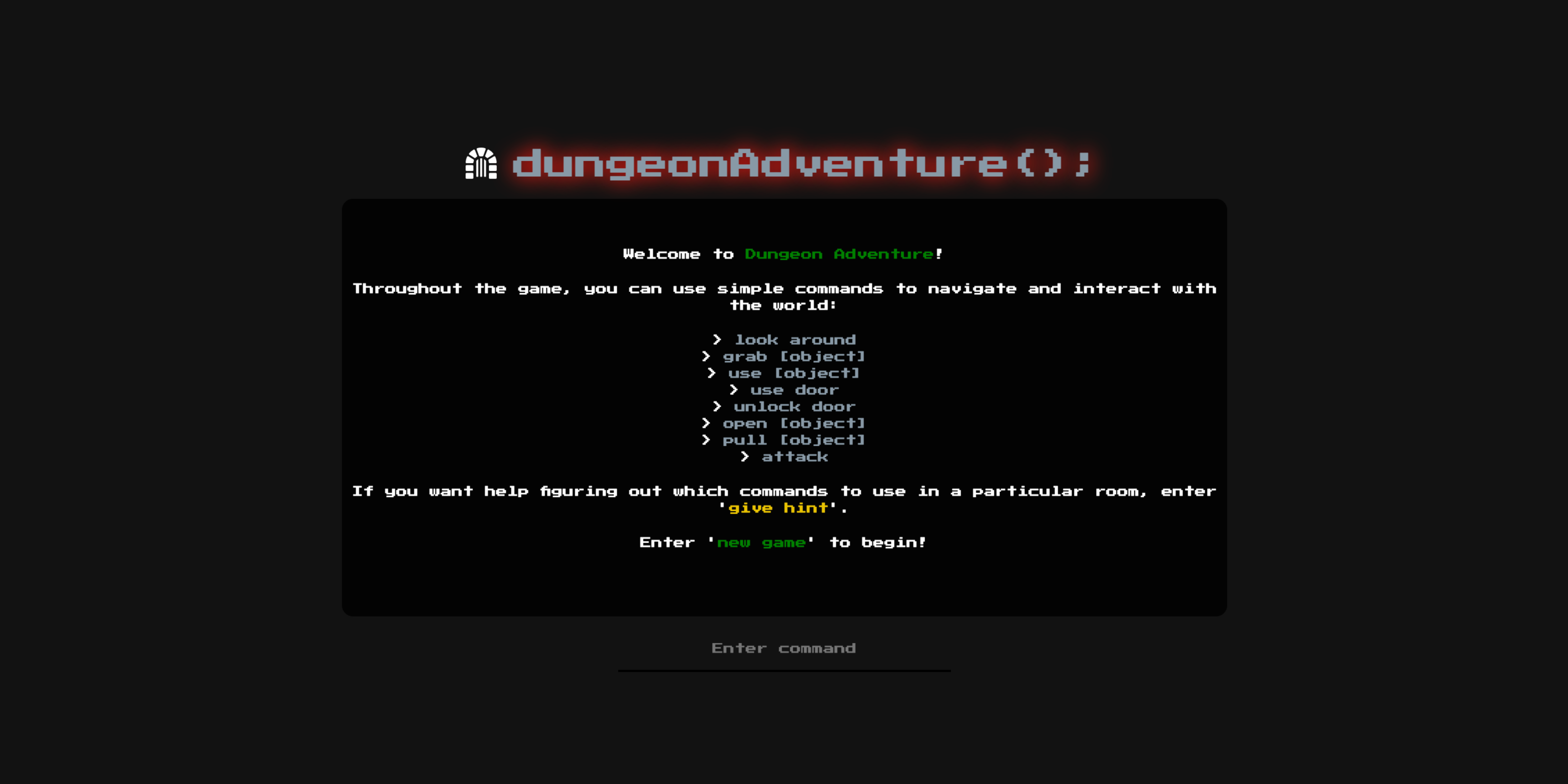 Text Adventure